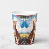 Kaninchen Party Pappbecher (Rechts)