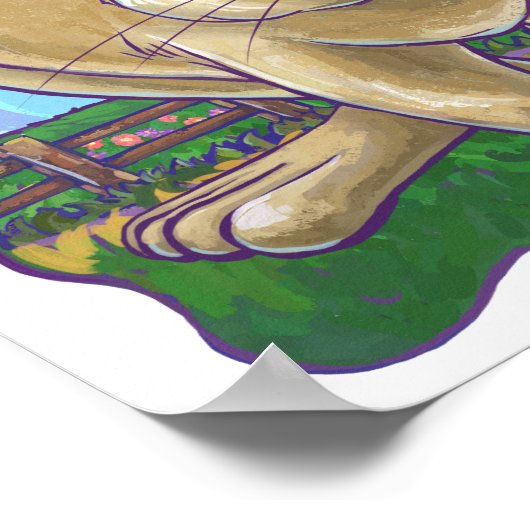 Kaninchen-Party Poster (Ecke)