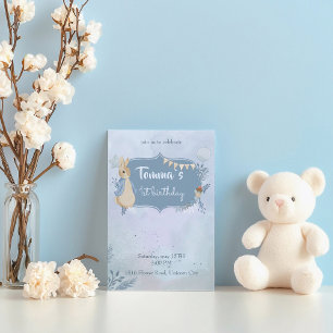 Kaninchen Peter 1. Geburtstag Einladung