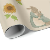 Kaninchen Peter Herbst Erntedank Wrapping Paper Geschenkpapier (Rolleneckpunkt)