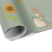 Kaninchen Peter Herbst Erntedank Wrapping Paper Geschenkpapier (Rolleneckpunkt)