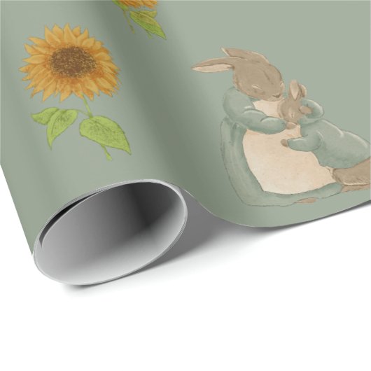 Kaninchen Peter Herbst Erntedank Wrapping Paper Geschenkpapier (Rolleneckpunkt)