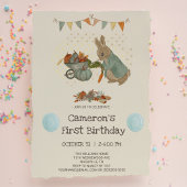 Kaninchen Peter Herbst Kindergeburtstag Einladung