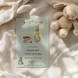 Kaninchen Peter Herbst Kindergeburtstag Einladung