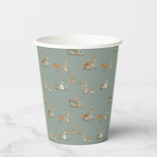 Kaninchen Peter Herbst Party Paper Cups Pappbecher (Vorderseite)