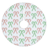 Kaninchen/Pfefferminz-Rock aus gebürstetem Polyest Polyester Weihnachtsbaumdecke (Vorderseite)