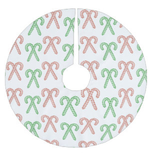 Kaninchen/Pfefferminz-Rock aus gebürstetem Polyest Polyester Weihnachtsbaumdecke