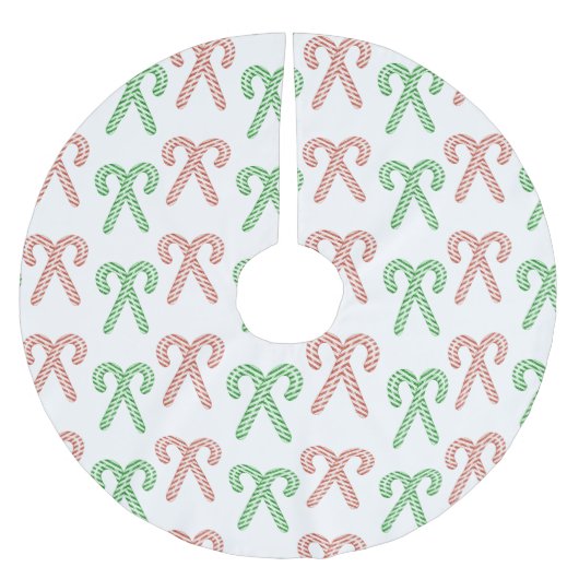 Kaninchen/Pfefferminz-Rock aus gebürstetem Polyest Polyester Weihnachtsbaumdecke (Vorderseite)