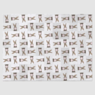 Kaninchen Pink Blubble Kaugummi Seidenpapier