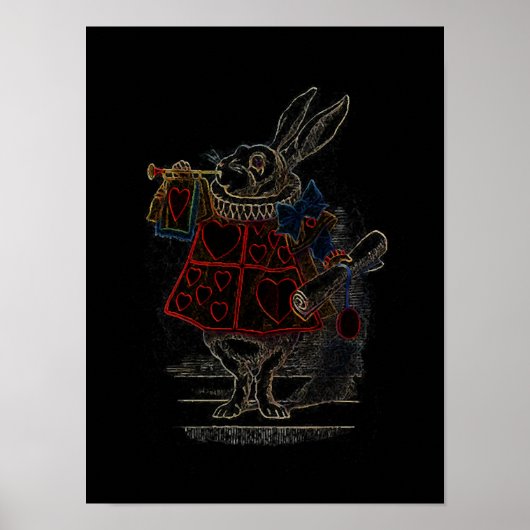 Kaninchen Pink - Poster (Vorne)