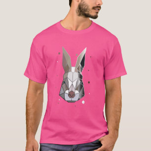 Kaninchen Polygon Animal Abstrakt Geometric Shape T-Shirt