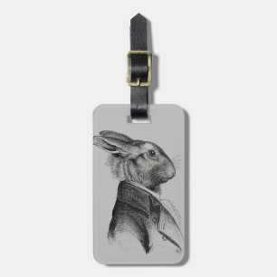Kaninchen-Portrait Gepäckanhänger