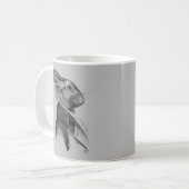 Kaninchen-Portrait Kaffeetasse (Vorderseite Links)
