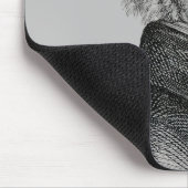 Kaninchen-Portrait Mousepad (Ecke)