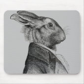 Kaninchen-Portrait Mousepad (Vorne)