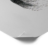 Kaninchen-Portrait Poster (Ecke)