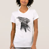 Kaninchen-Portrait T-Shirt (Vorderseite)