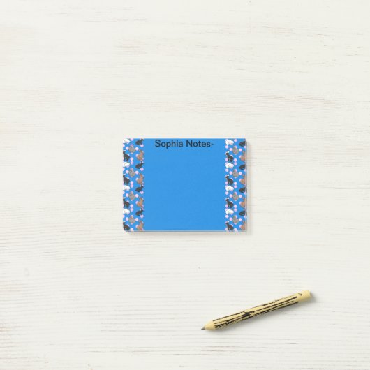 Kaninchen Post-it Klebezettel (Auf Schreibtisch)