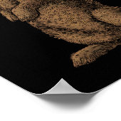 Kaninchen Poster (Ecke)