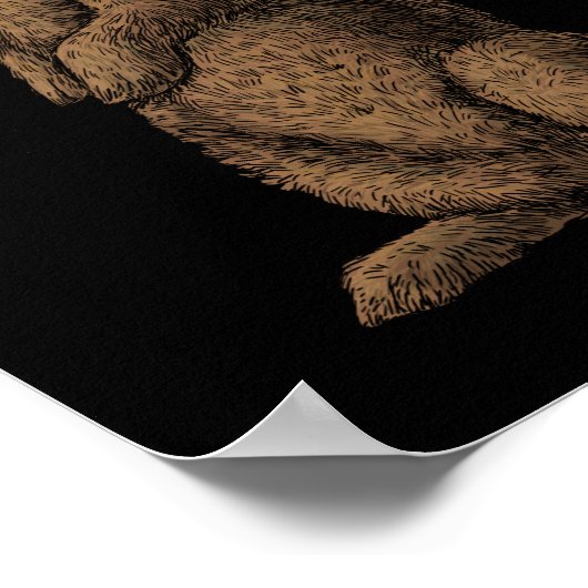 Kaninchen Poster (Ecke)