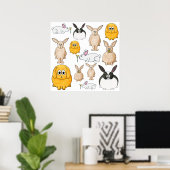 Kaninchen. Poster (Heimbüro)