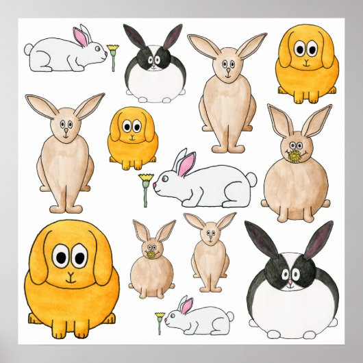 Kaninchen. Poster (Vorne)
