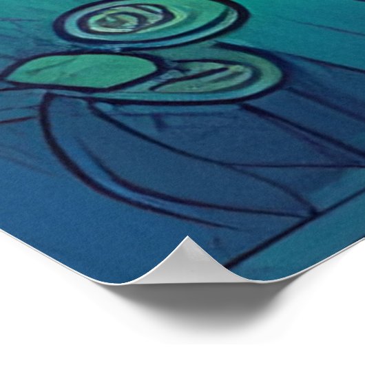 Kaninchen Poster (Ecke)