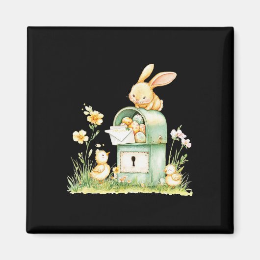 Kaninchen-Postfach liefert mit Eiern Magnet (Vorne)
