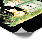 Kaninchen-Postfach liefert mit Eiern Poster (Ecke)