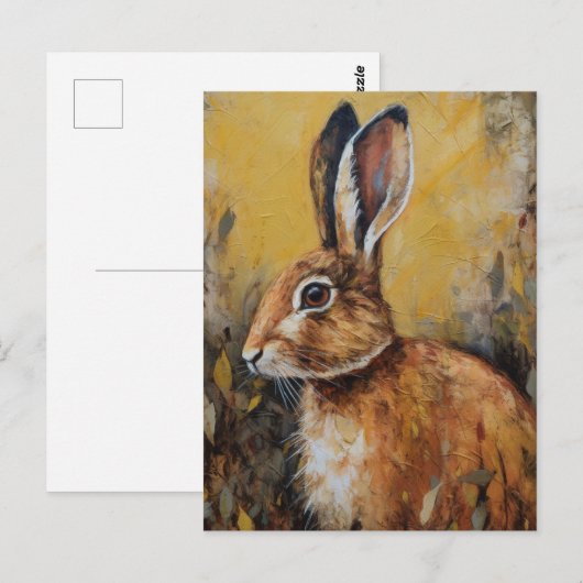 Kaninchen Postkarte (Vorne/Hinten)