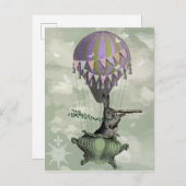 Kaninchen Postkarte (Vorne/Hinten)