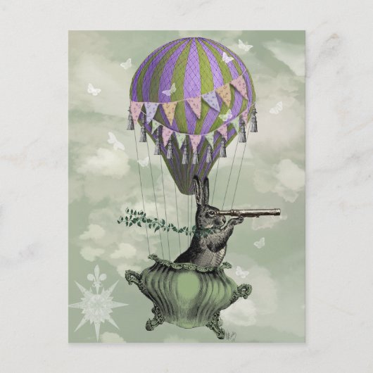 Kaninchen Postkarte (Vorderseite)