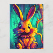 Kaninchen Postkarte (Vorderseite)