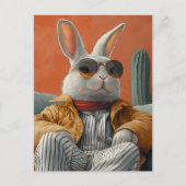 Kaninchen Postkarte (Vorderseite)
