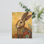 Kaninchen Postkarte (Stehend Vorderseite)