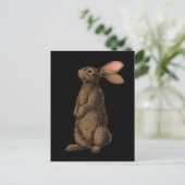Kaninchen Postkarte (Stehend Vorderseite)