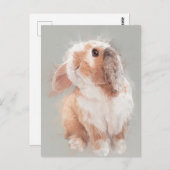 Kaninchen Postkarte Nr. 30 (Vorne/Hinten)