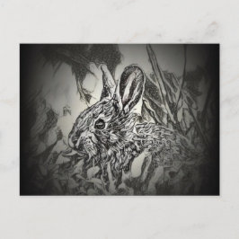 Kaninchen-Postkarte - Yard Critters Postkarte