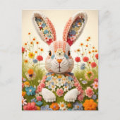 Kaninchen, Postüberquerung Postkarte (Vorderseite)