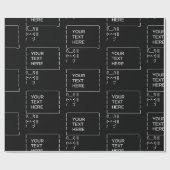 Kaninchen-Protestzeichen / Anpassbare ASCII-Text A Geschenkpapier (Flach)