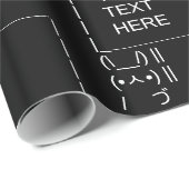 Kaninchen-Protestzeichen / Anpassbare ASCII-Text A Geschenkpapier (Rolleneckpunkt)