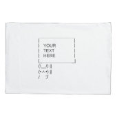 Kaninchen-Protestzeichen / Anpassbare ASCII-Text A Kissenbezug (Rückseite-Links)