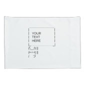 Kaninchen-Protestzeichen / Anpassbare ASCII-Text A Kissenbezug (Rückseite-Rechts)