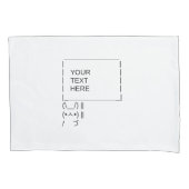 Kaninchen-Protestzeichen / Anpassbare ASCII-Text A Kissenbezug (Vorderseite-Links)