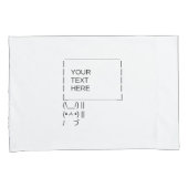 Kaninchen-Protestzeichen / Anpassbare ASCII-Text A Kissenbezug (Vorderseite-Rechts)