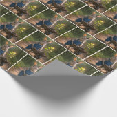 Kaninchen Pushing a Wheelbarre Geschenkpapier (Ecke)