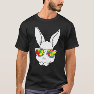 Kaninchen-Puzzleteil Autismus-Bewusstsein Jungen M T-Shirt