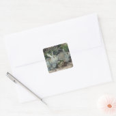 Kaninchen Quadratischer Aufkleber (Umschlag)
