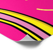 Kaninchen-Rave: Kids' Pattern Delight Poster (Ecke)