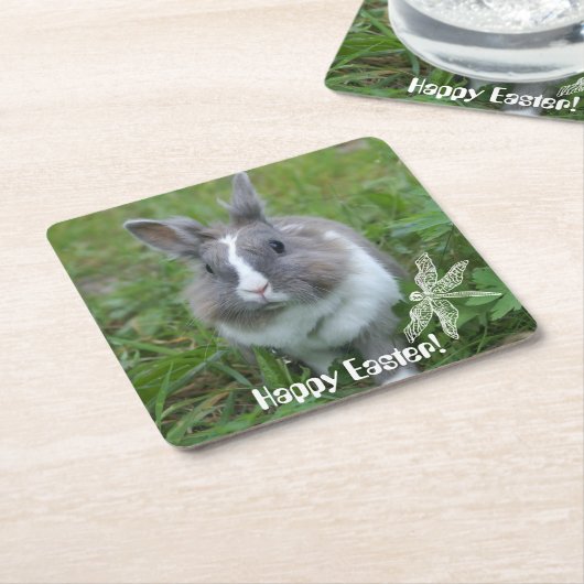 Kaninchen Rechteckiger Pappuntersetzer (angewinkelt)